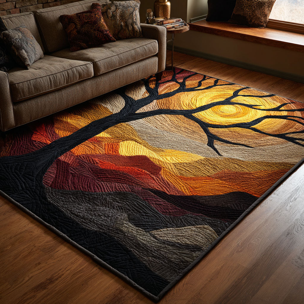 Crystal Tree Area Rug - Non-Slip Washable 3D Print Rug for Living Room & BedroomTVC2108339