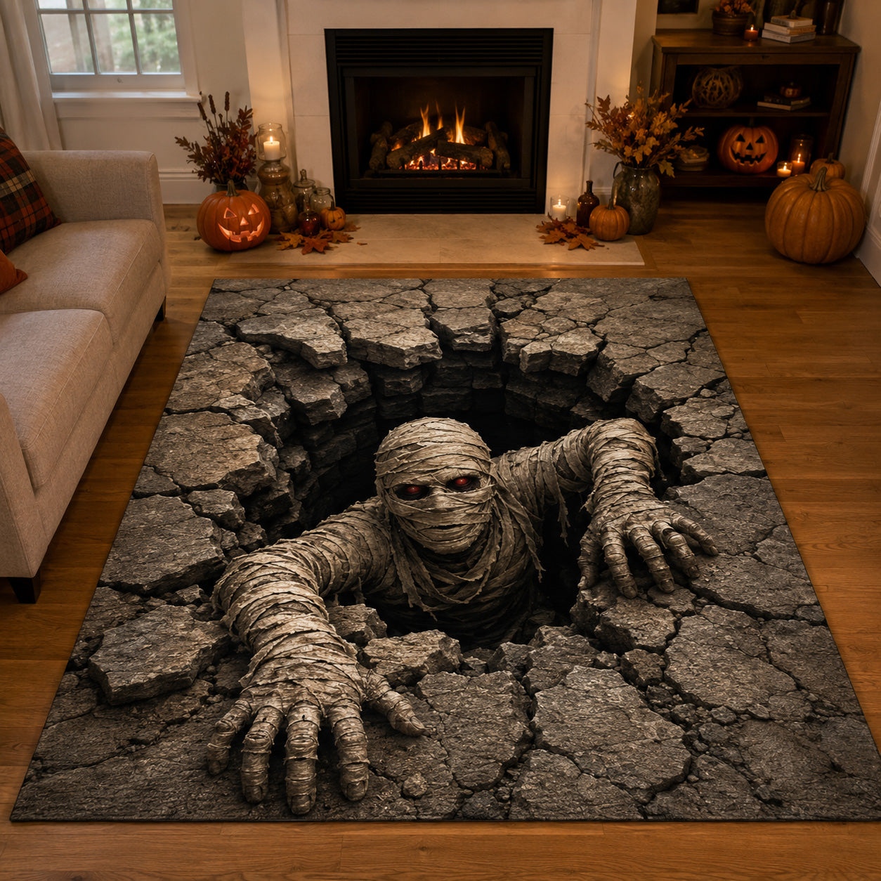 Curse Unbound Area Rug - Non-Slip Washable 3D Print Rug for Living Room & BedroomTVC2108339