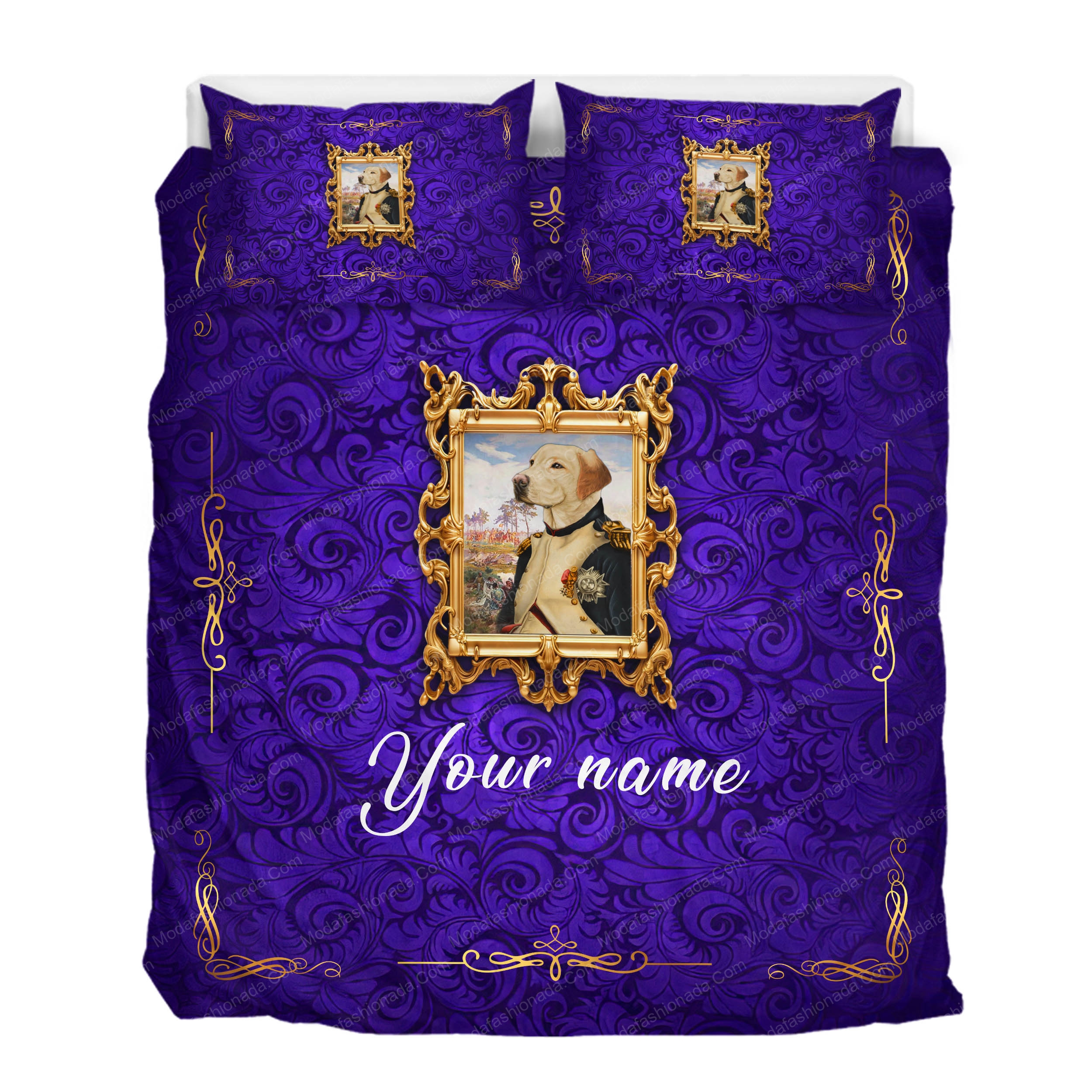 Custom Photo Labrador Retriever Dog Memorial Gift Bedding Sets