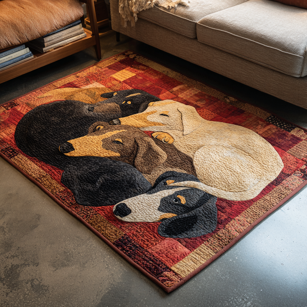 Dachshund Dreams Area Rug - Non-Slip Washable 3D Print Rug for Living Room & BedroomTVC2108339