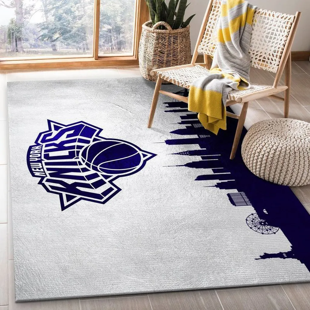Dallas Cowboys Rug - Stripe Area for Stylish Home Decor Blue and Yellow