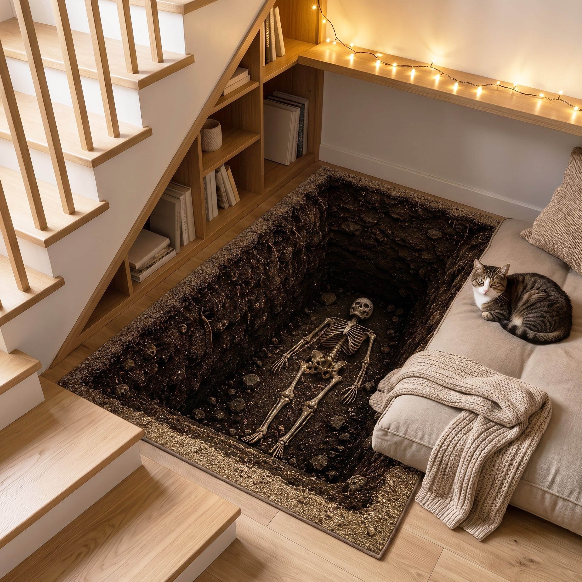Deadly Hollow Area Rug - Non-Slip Washable 3D Print Rug for Living Room & BedroomTVC2108338