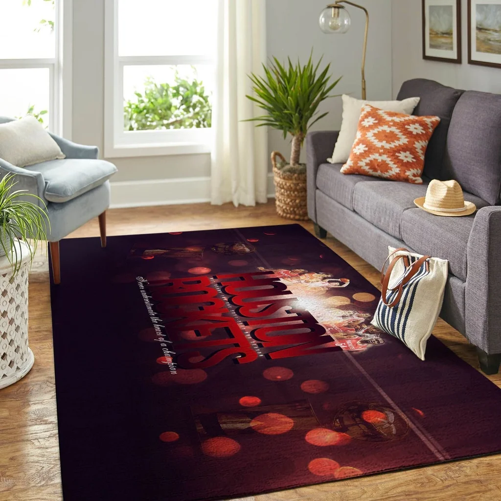 Decorative Rug for Cozy Stylish Living Room Floors Pink and White