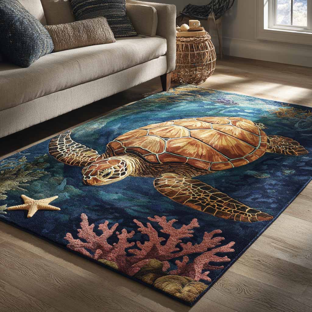 Deep Voyager Area Rug - Non-Slip Washable 3D Print Rug for Living Room & BedroomTVC2108338