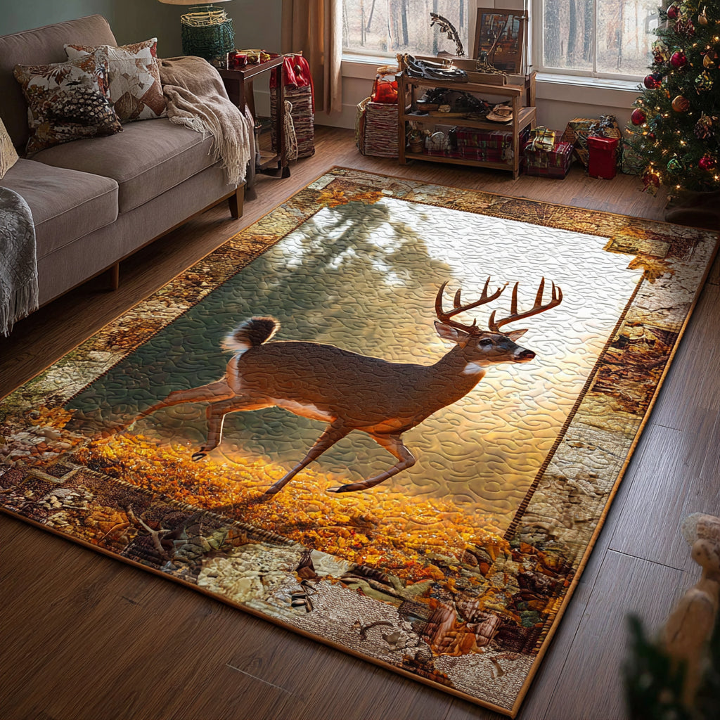 Deer Haven Area Rug - Non-Slip Washable 3D Print Rug for Living Room & BedroomTVC2108216