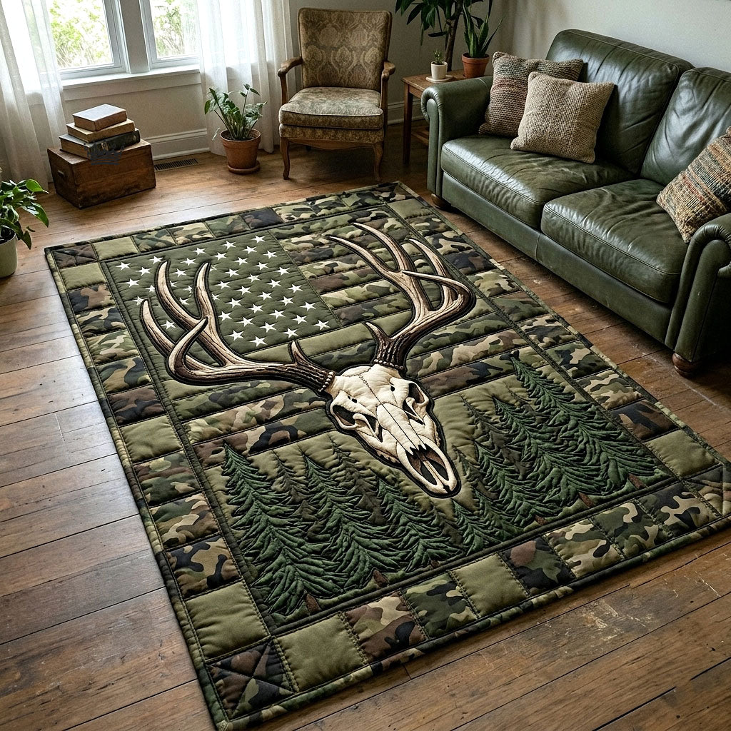 Deer Serenity Area Rug - Non-Slip Washable 3D Print Rug for Living Room & BedroomTVC2108237