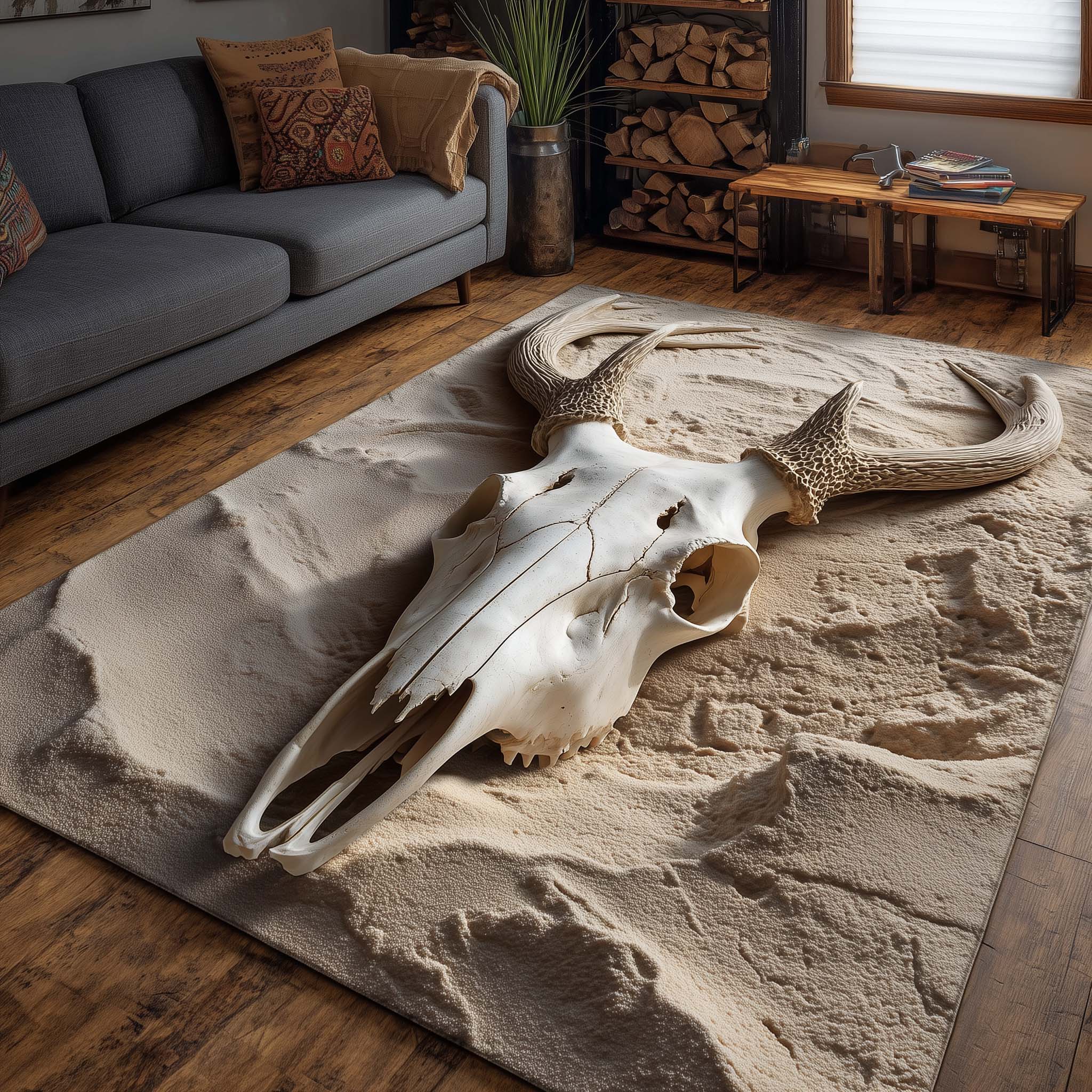 Deer Serenity Area Rug - Non-Slip Washable 3D Print Rug for Living Room & BedroomTVC2108422