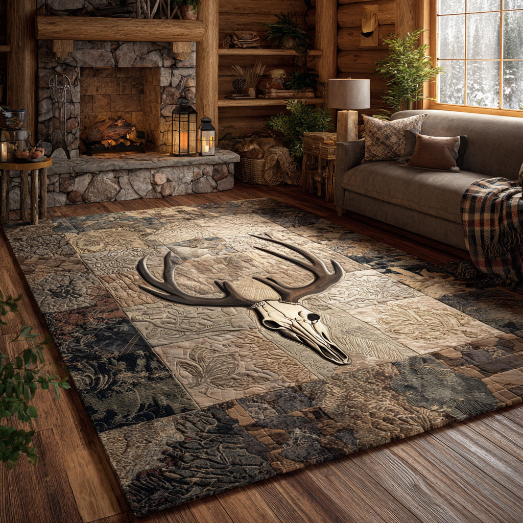 Deer Spirit Area Rug - Non-Slip Washable 3D Print Rug for Living Room & BedroomTVC2108338