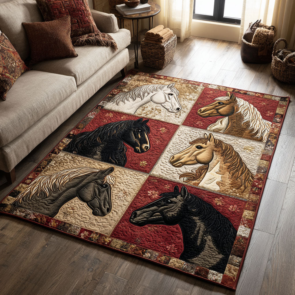 Desert Gallop Area Rug - Non-Slip Washable 3D Print Rug for Living Room & BedroomTVC2108337