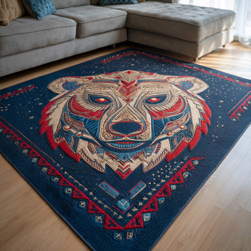Desert Sunbear Area Rug - Non-Slip Washable 3D Print Rug for Living Room & BedroomTVC2108337