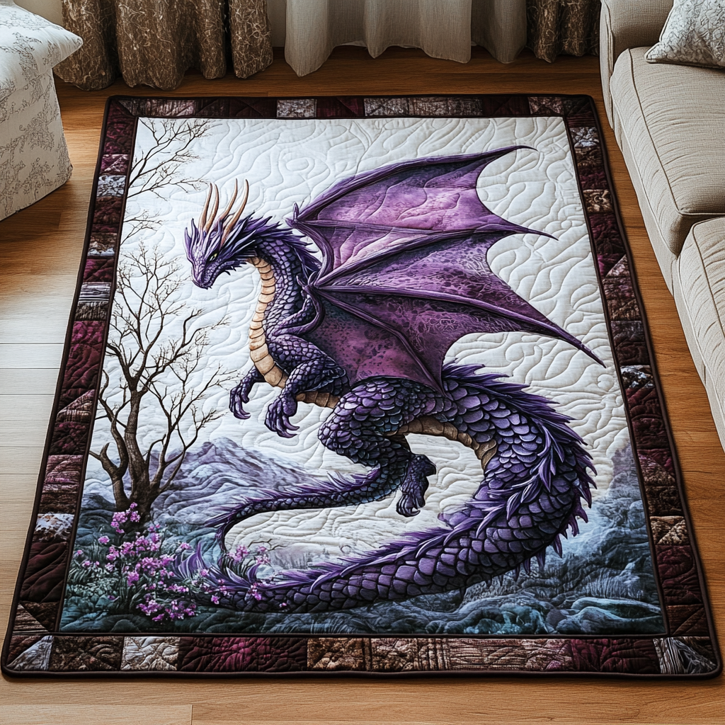 Dragon Crest Area Rug - Non-Slip Washable 3D Print Rug for Living Room & BedroomTVC2108336