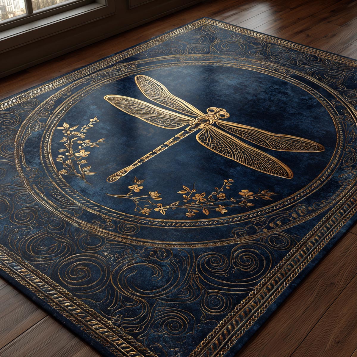 Dragonfly Harmony Area Rug - Non-Slip Washable 3D Print Rug for Living Room & BedroomTVC2108336
