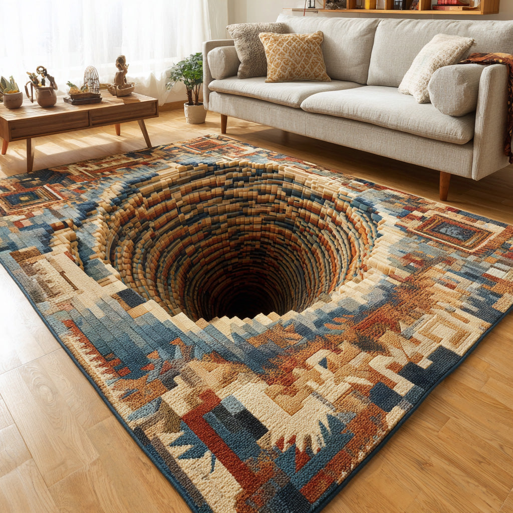 Dream Weaver Area Rug - Non-Slip Washable 3D Print Rug for Living Room & BedroomTVC2108335