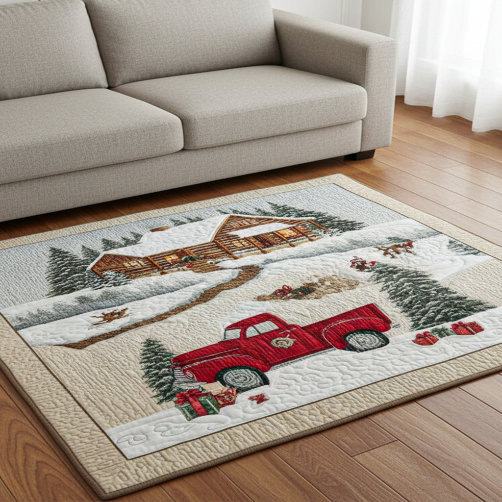 Drifting Snow Area Rug - Non-Slip Washable 3D Print Rug for Living Room & BedroomTVC2108334