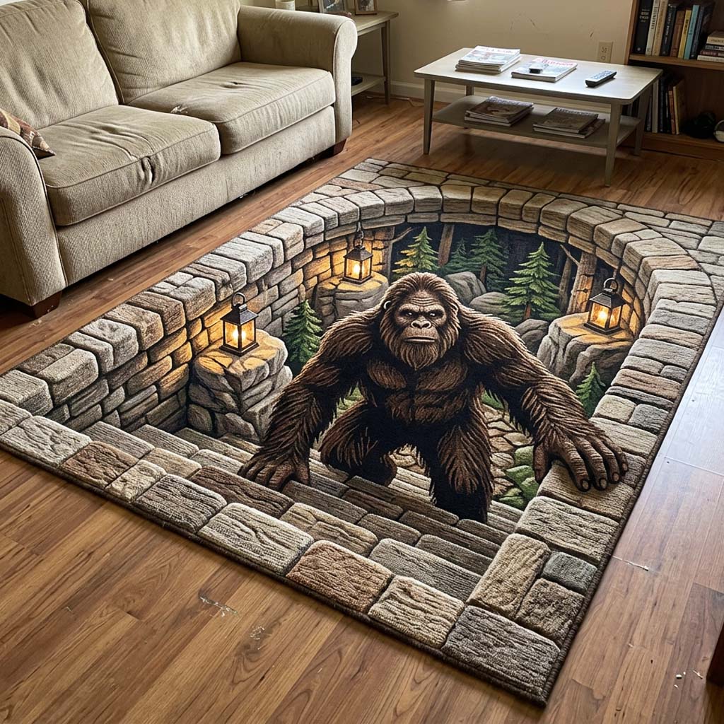 Dungeon Beast Area Rug - Non-Slip Washable 3D Print Rug for Living Room & BedroomTVC2108421