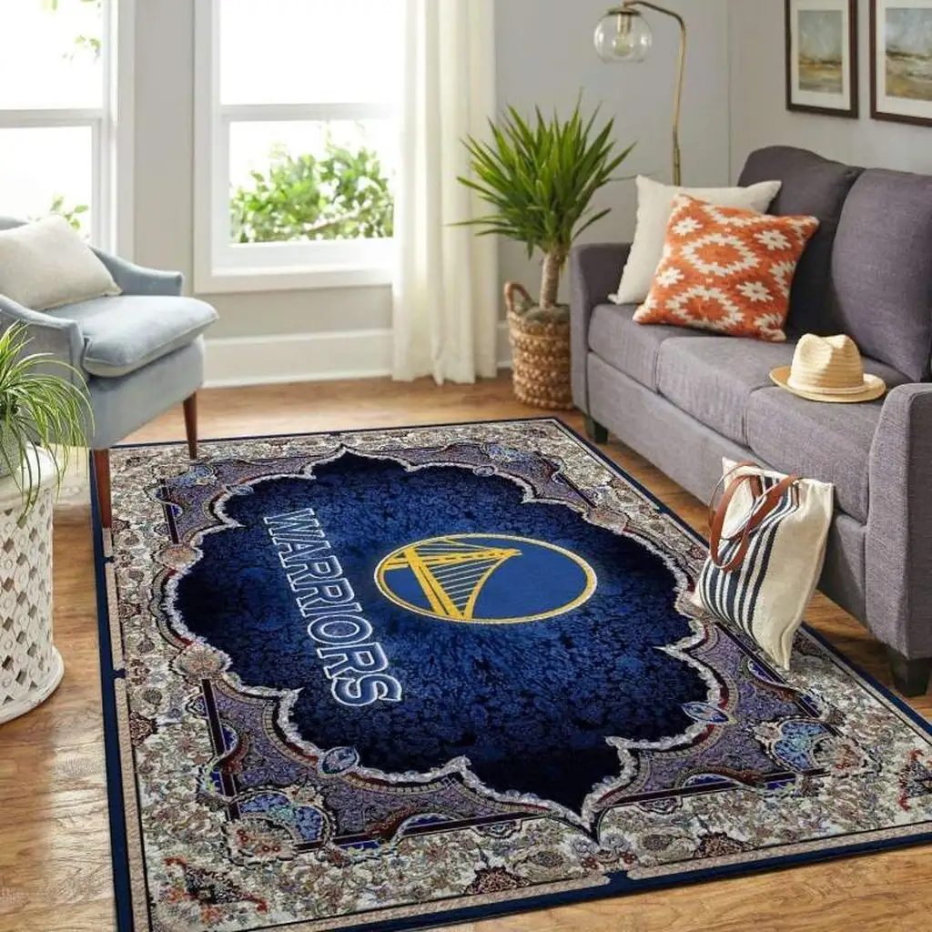 Durable Area Rug for Living Room and Bedroom Decor Gray and White