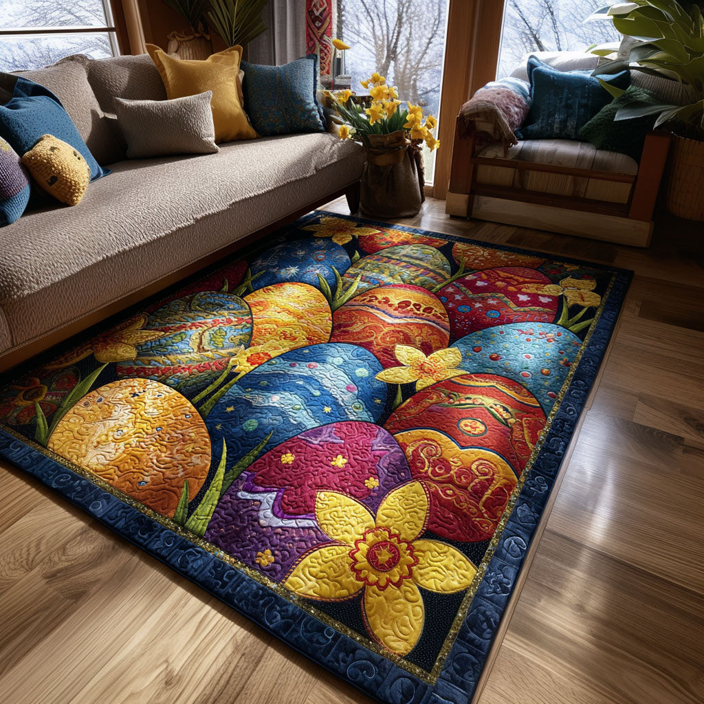 Easter Bloom Story Area Rug - Non-Slip Washable 3D Print Rug for Living Room & BedroomTVC2108333