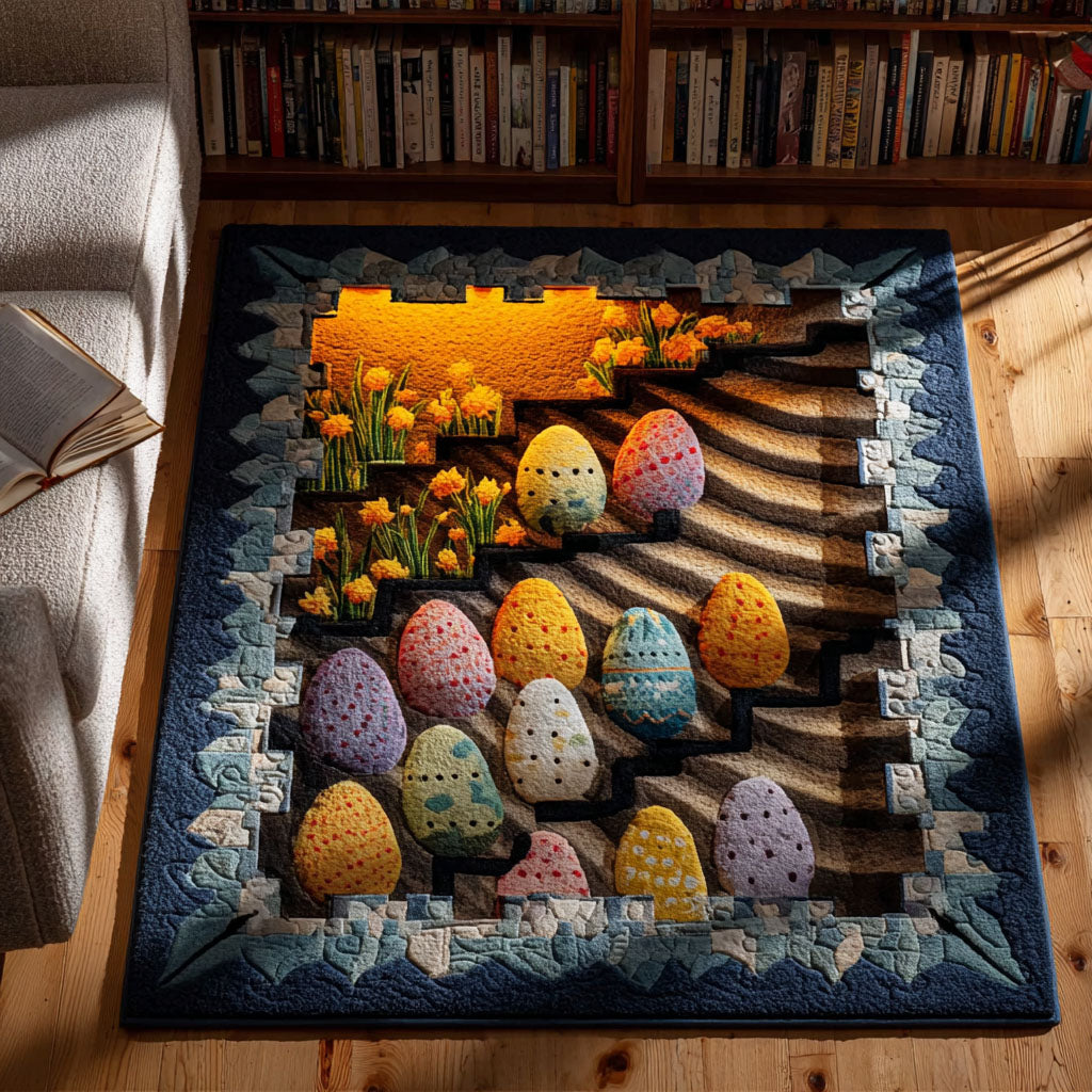 Easter Garden Pathway Area Rug - Non-Slip Washable 3D Print Rug for Living Room & BedroomTVC2108333