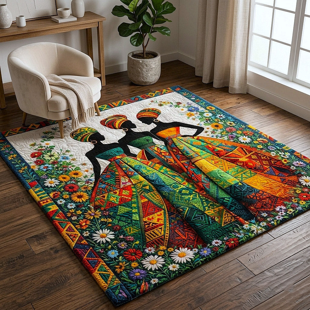 Ebony Glow Area Rug - Non-Slip Washable 3D Print Rug for Living Room & Bedroom (DesignTVC2108420