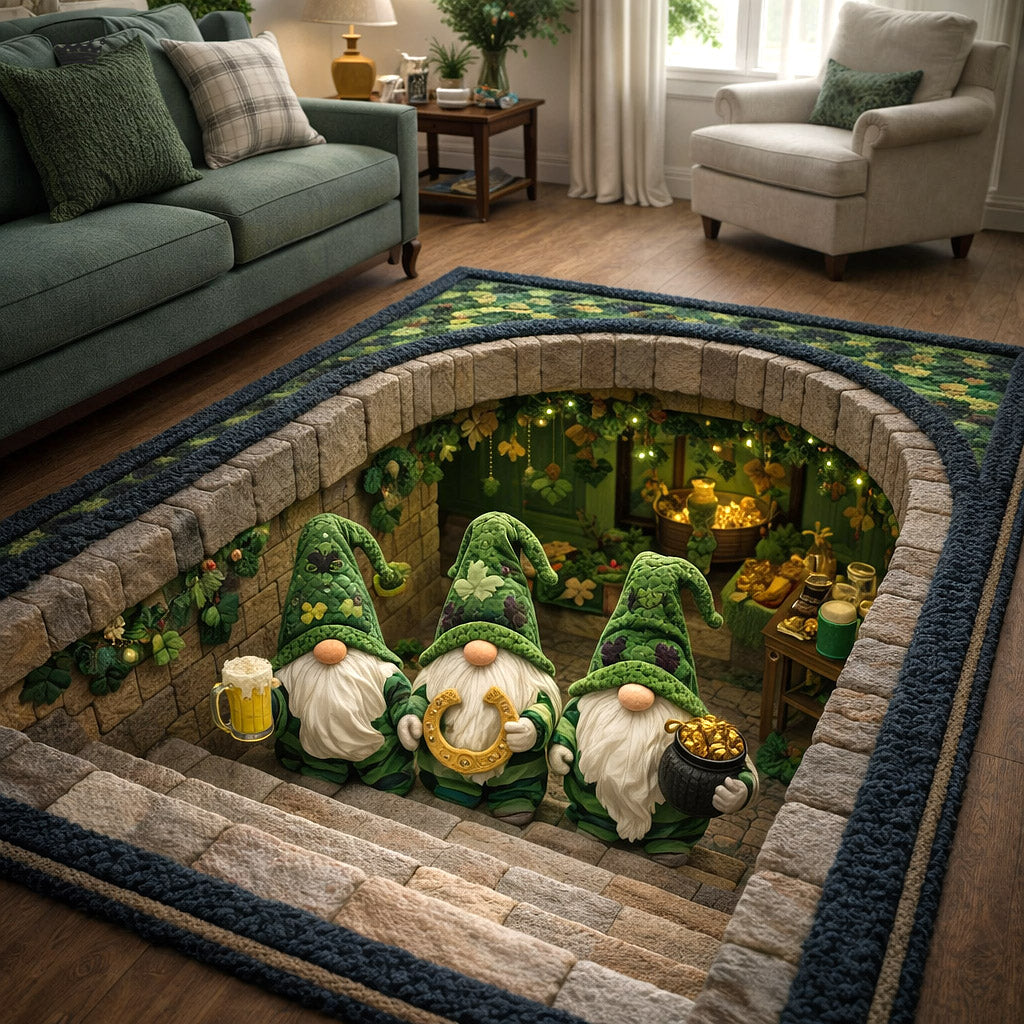 Emerald Fest Area Rug - Non-Slip Washable 3D Print Rug for Living Room & BedroomTVC2108420