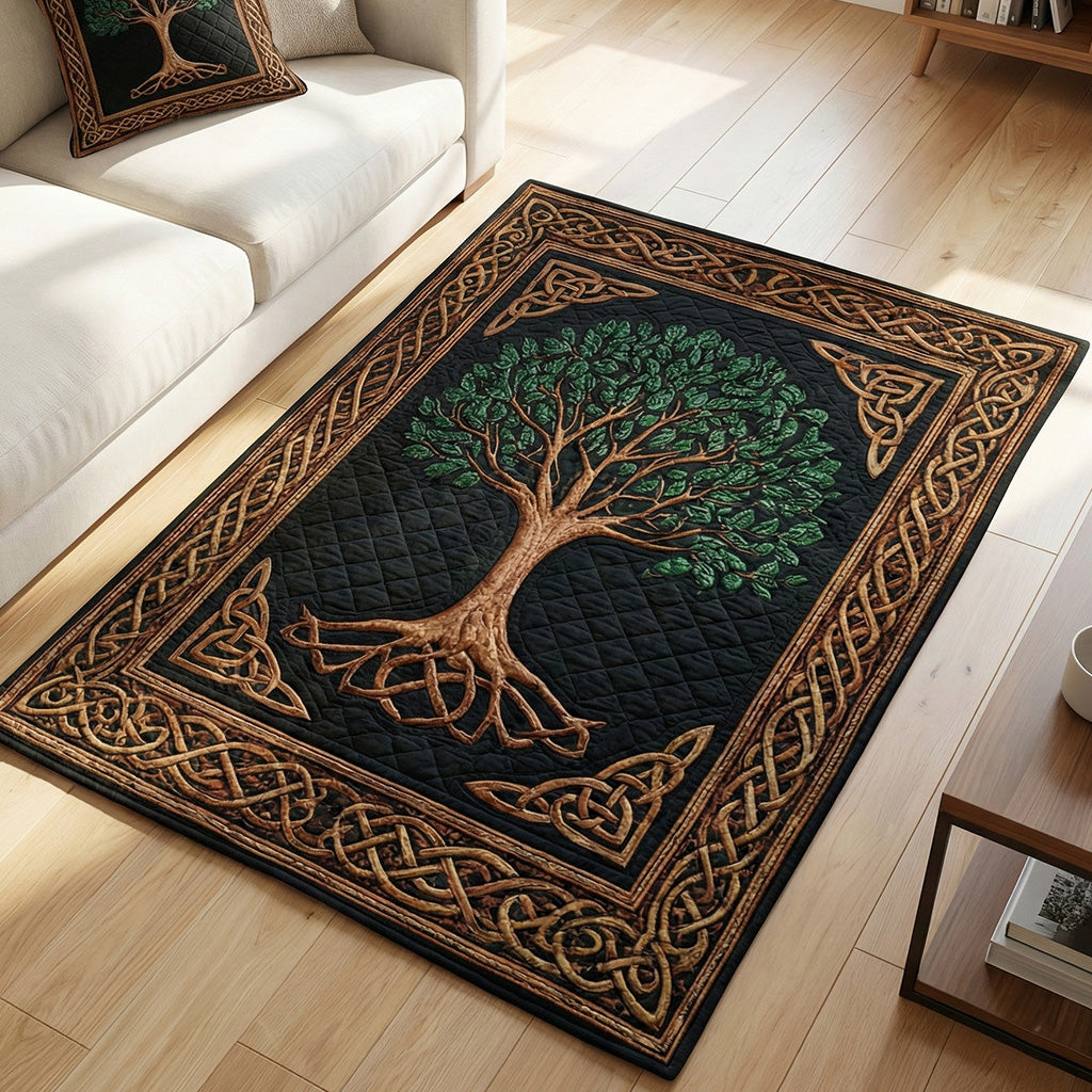 Emerald Nature Roots Area Rug - Non-Slip Washable 3D Print Rug for Living Room & BedroomTVC2108328