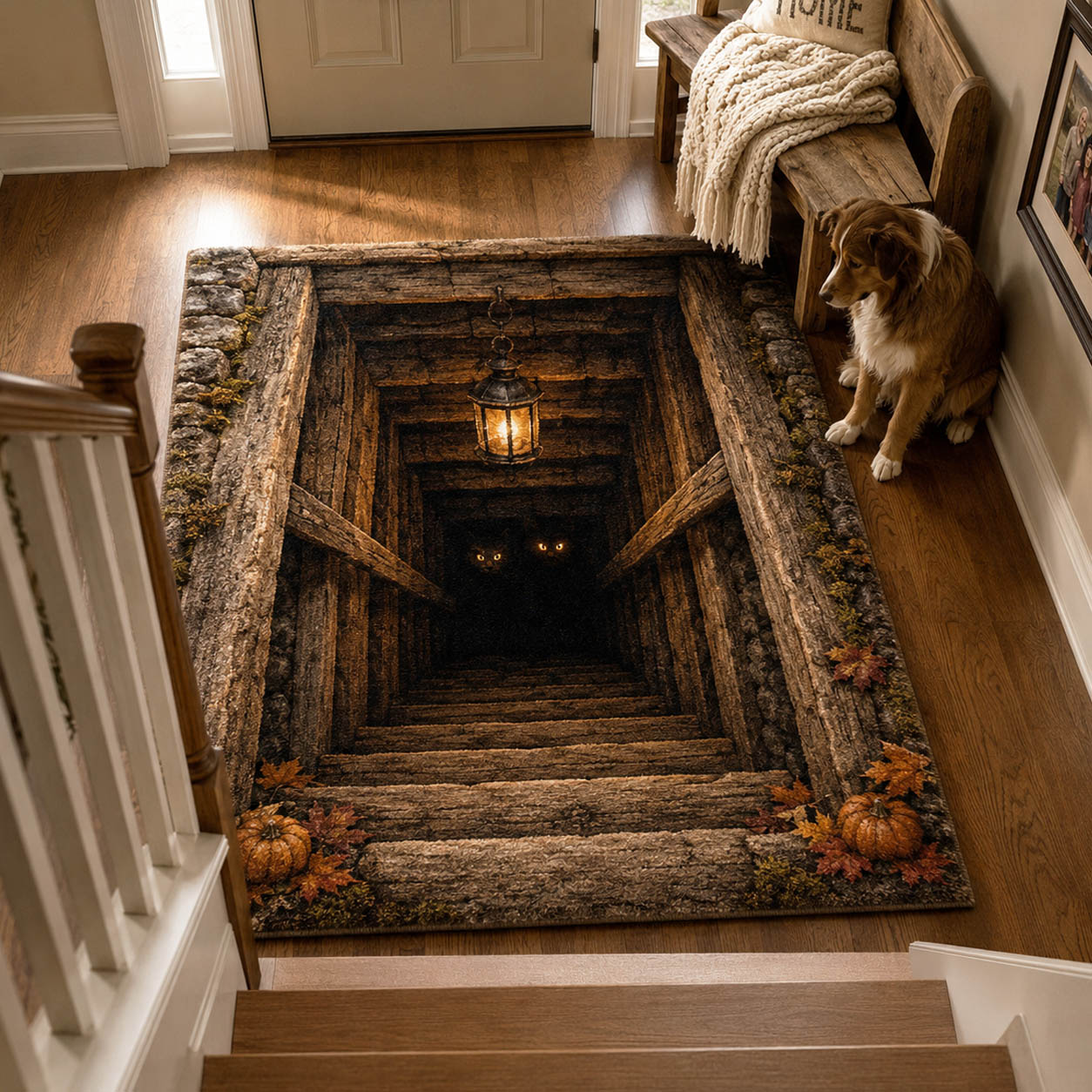 Endless Fall Area Rug - Non-Slip Washable 3D Print Rug for Living Room & BedroomTVC2108327