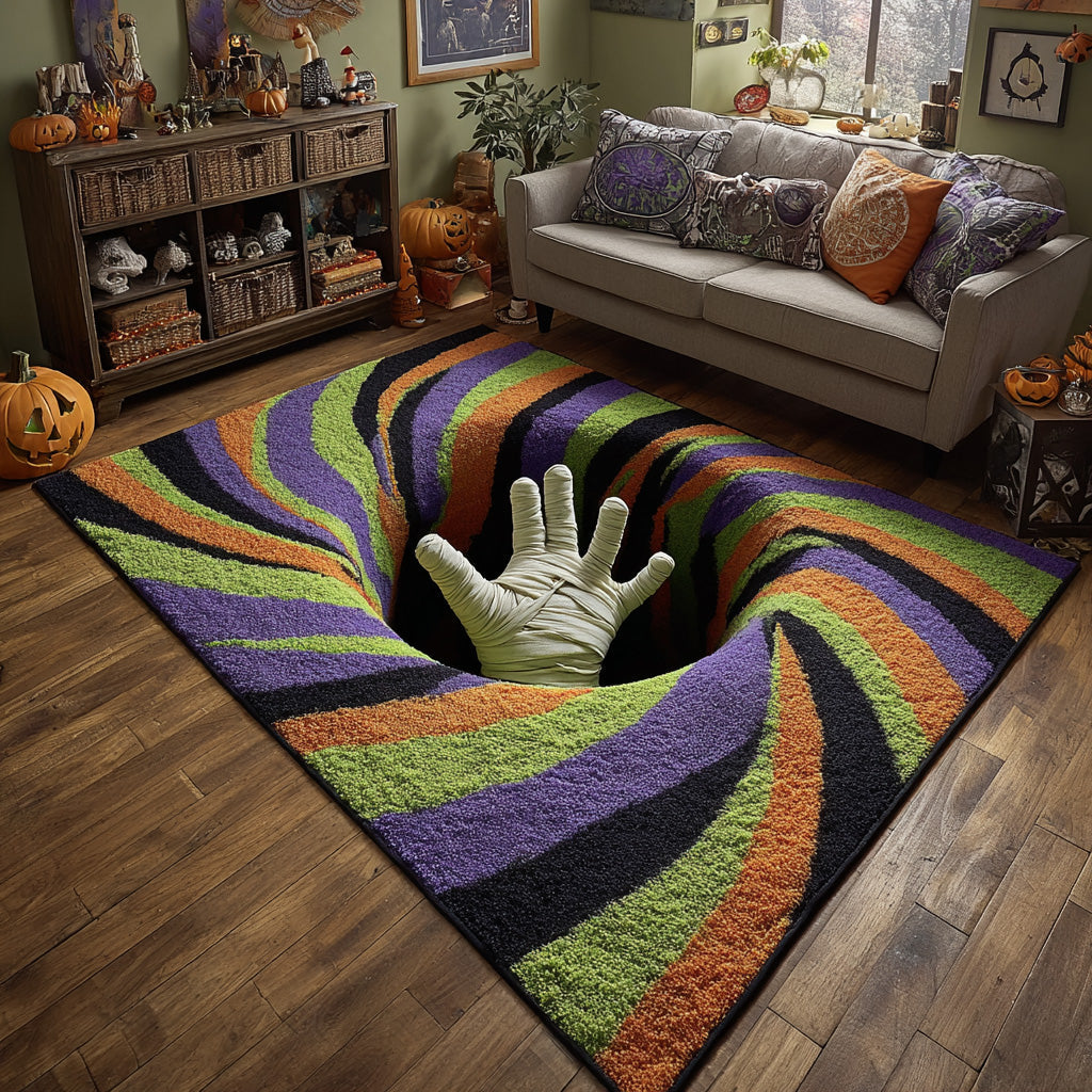 Endless Pit Area Rug - Non-Slip Washable 3D Print Rug for Living Room & BedroomTVC2108327