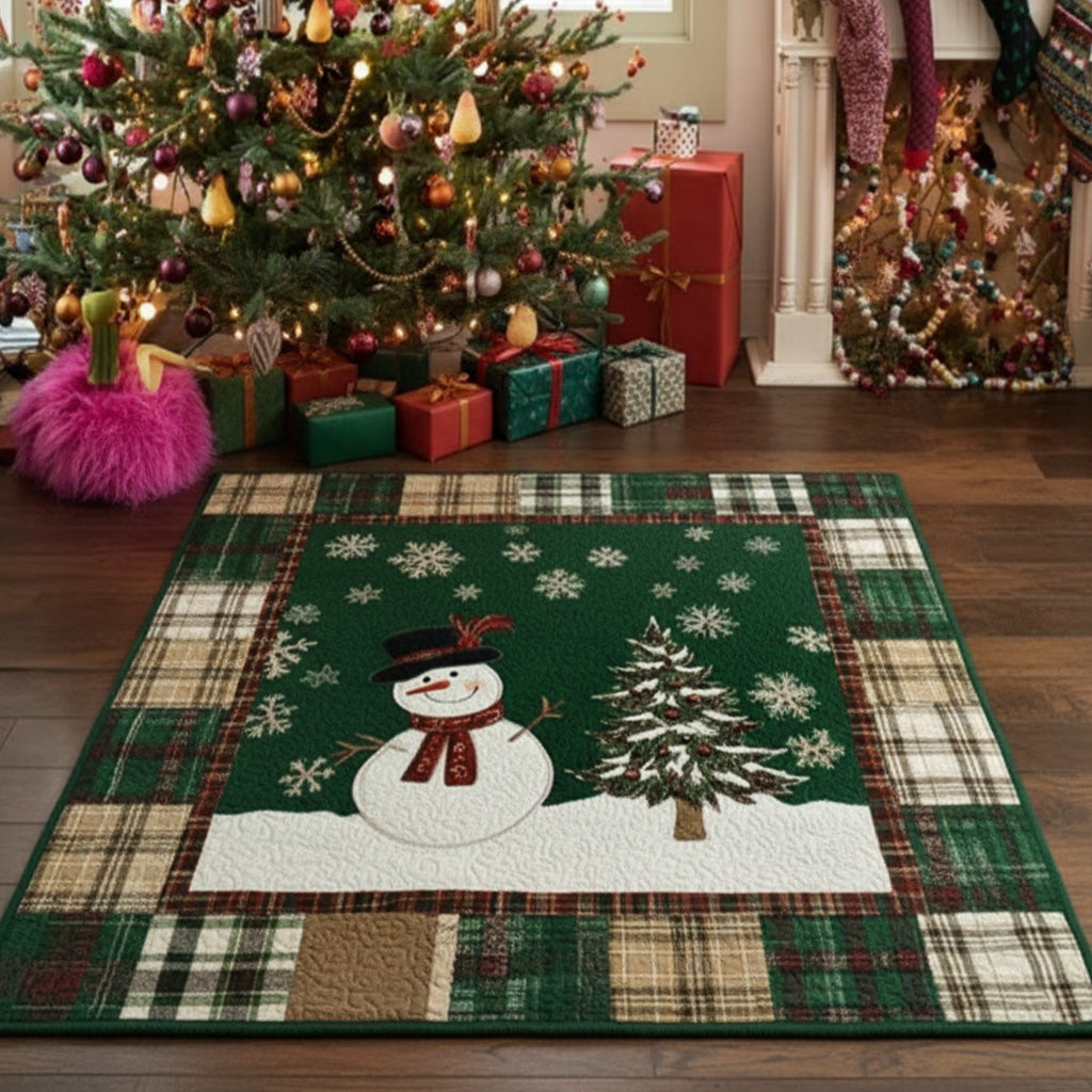 Evergreen Festive Nights Area Rug - Non-Slip Washable 3D Print Rug for Living Room & BedroomTVC2108327