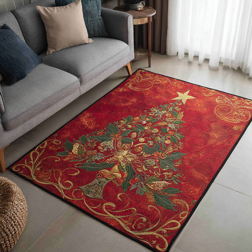 Evergreen Light Area Rug - Non-Slip Washable 3D Print Rug for Living Room & BedroomTVC2108327
