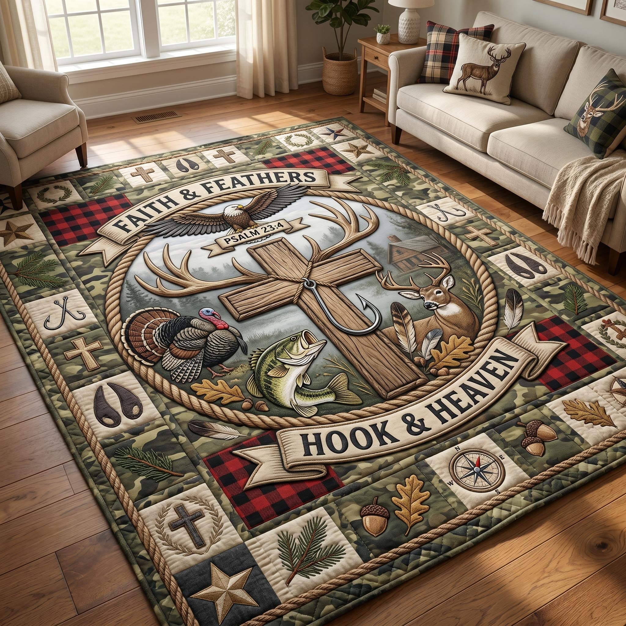 Faith Journey Faith Area Rug - Non-Slip Washable 3D Print Rug for Living Room & BedroomTVC2108419