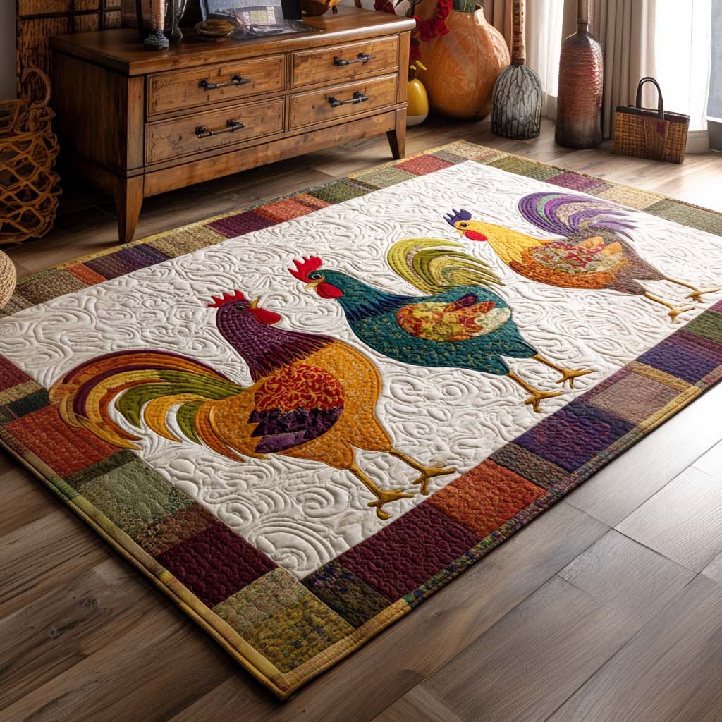 Farmyard Friends Area Rug - Non-Slip Washable 3D Print Rug for Living Room & BedroomTVC2108326