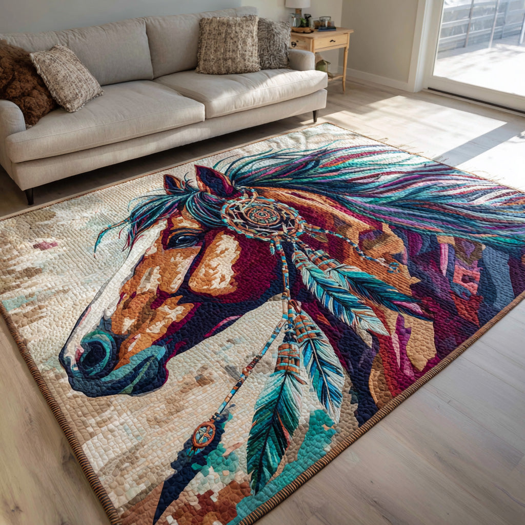 Feathered Spirit Area Rug - Non-Slip Washable 3D Print Rug for Living Room & BedroomTVC2108326