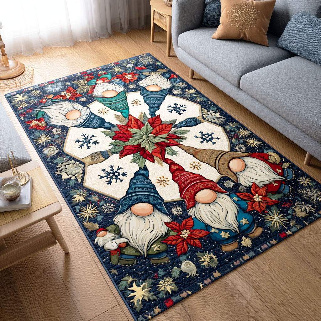 Festive Gnome Area Rug - Non-Slip Washable 3D Print Rug for Living Room & BedroomTVC2108215