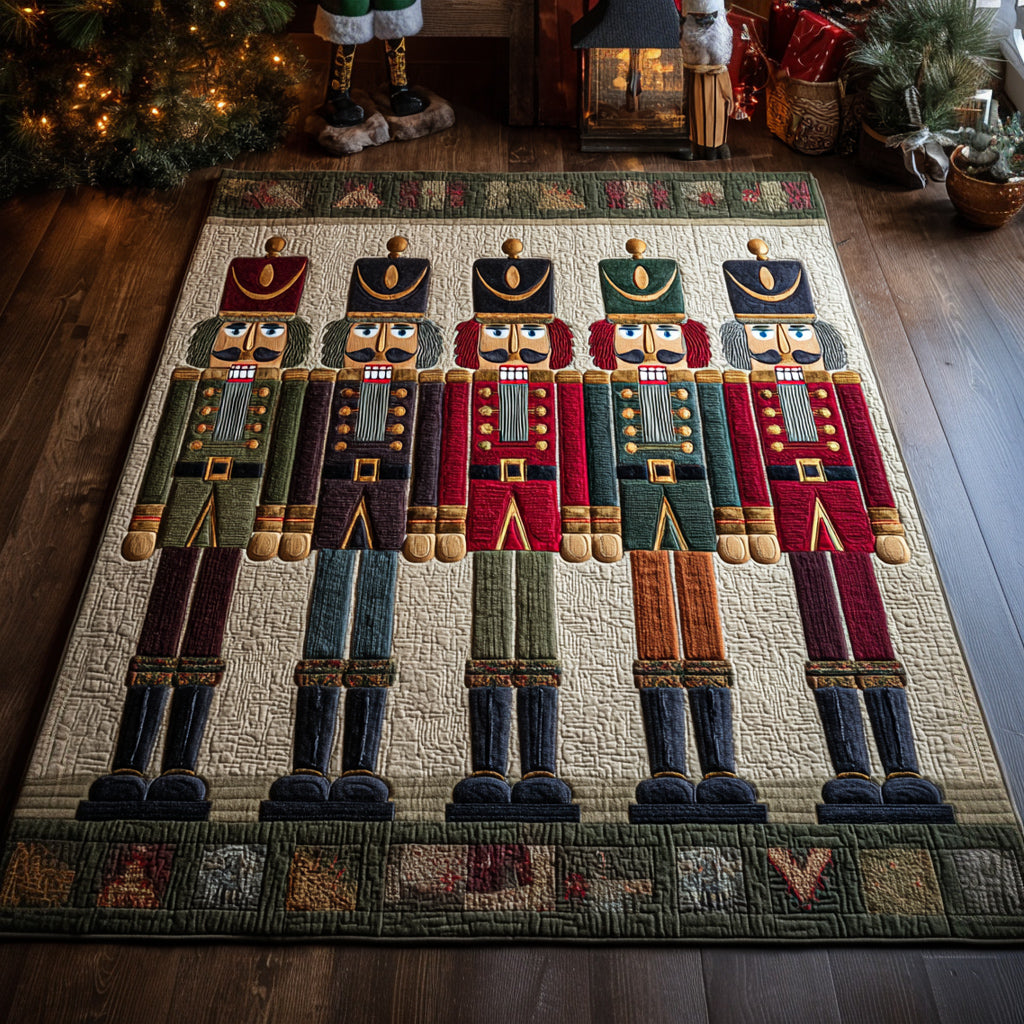 Five Nutcracker Guard Area Rug - Non-Slip Washable 3D Print Rug for Living Room & BedroomTVC2108325