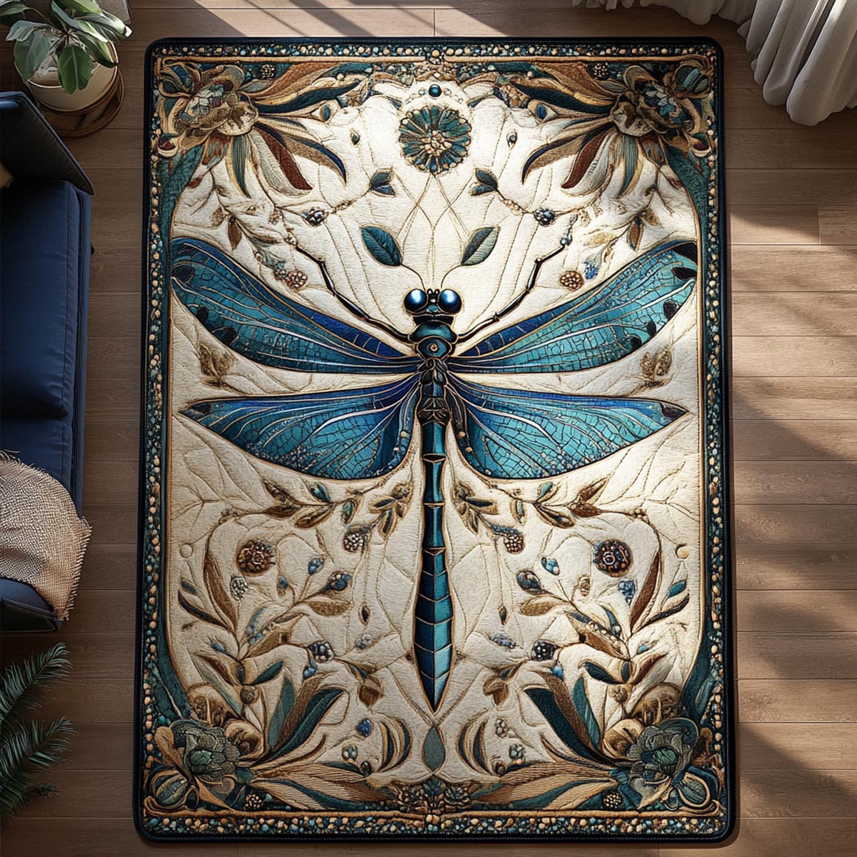Floating Wings Area Rug - Non-Slip Washable 3D Print Rug for Living Room & BedroomTVC2108325