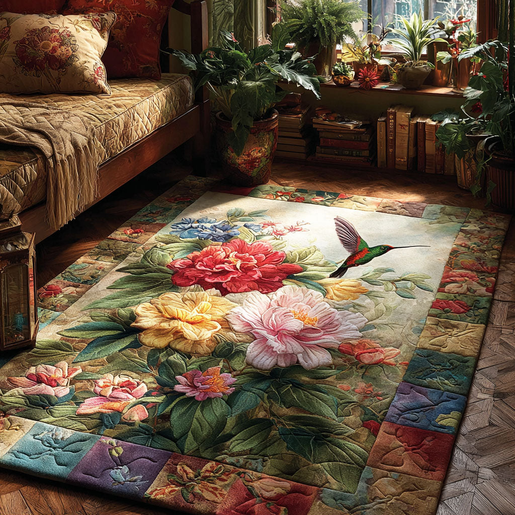 Floral Wings Area Rug - Non-Slip Washable 3D Print Rug for Living Room & BedroomTVC2108325