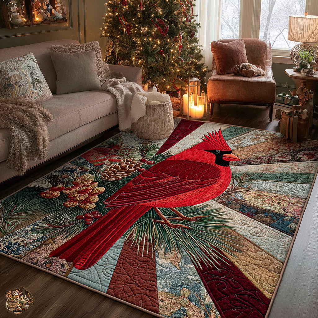 Forest Cardinal Area Rug - Non-Slip Washable 3D Print Rug for Living Room & BedroomTVC2108325