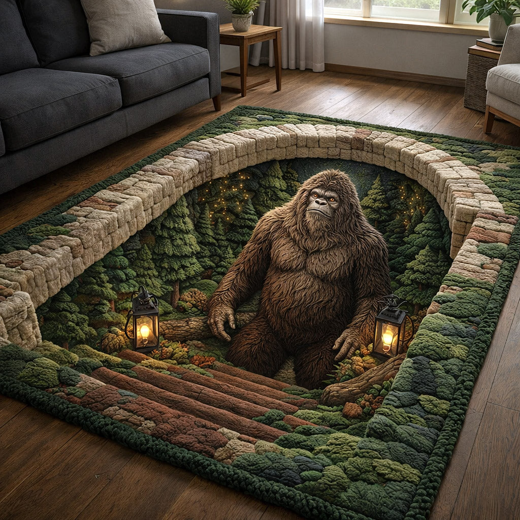 Forest Giant Area Rug - Non-Slip Washable 3D Print Rug for Living Room & BedroomTVC2108236