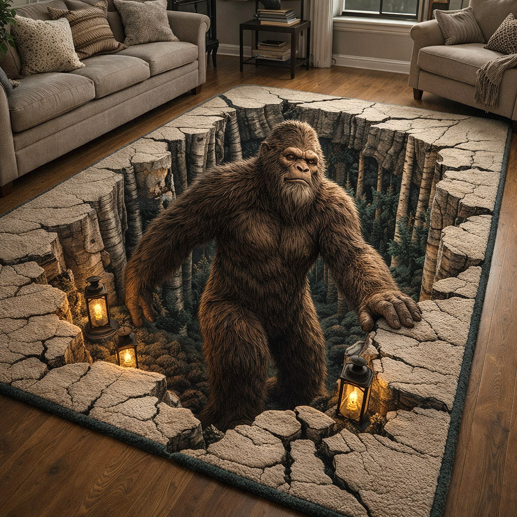 Forest Giant Area Rug - Non-Slip Washable 3D Print Rug for Living Room & BedroomTVC2108417