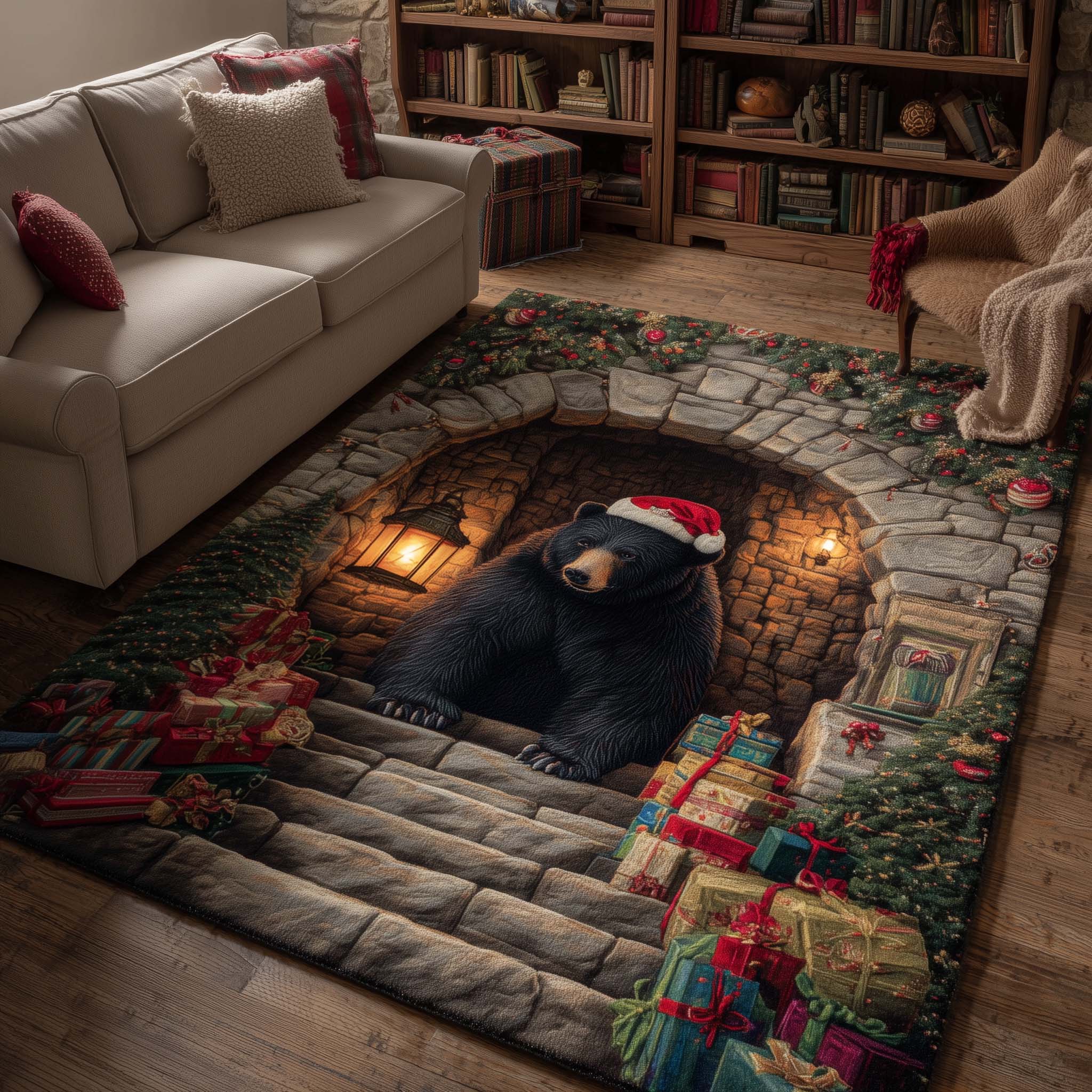 Forest Guardian Area Rug - Non-Slip Washable 3D Print Rug for Living Room & BedroomTVC2108236