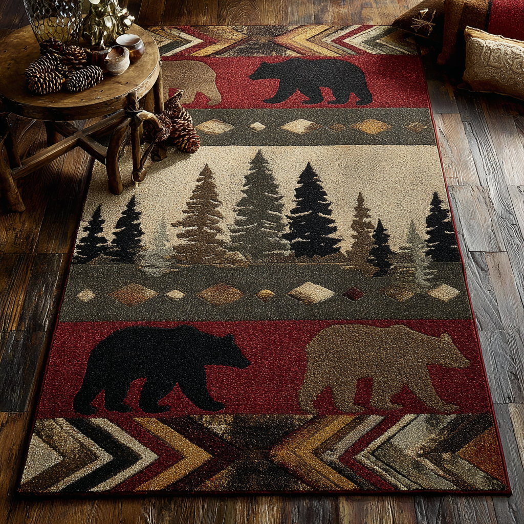 Forest Path Area Rug - Non-Slip Washable 3D Print Rug for Living Room & BedroomTVC2108324