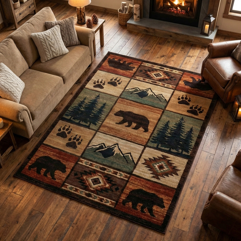 Forest Spirit Area Rug - Non-Slip Washable 3D Print Rug for Living Room & BedroomTVC2108215