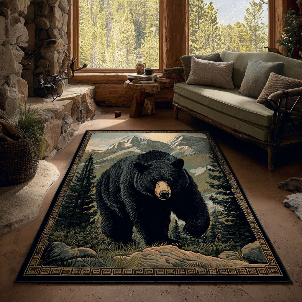 Forest Strength Area Rug - Non-Slip Washable 3D Print Rug for Living Room & BedroomTVC2108324