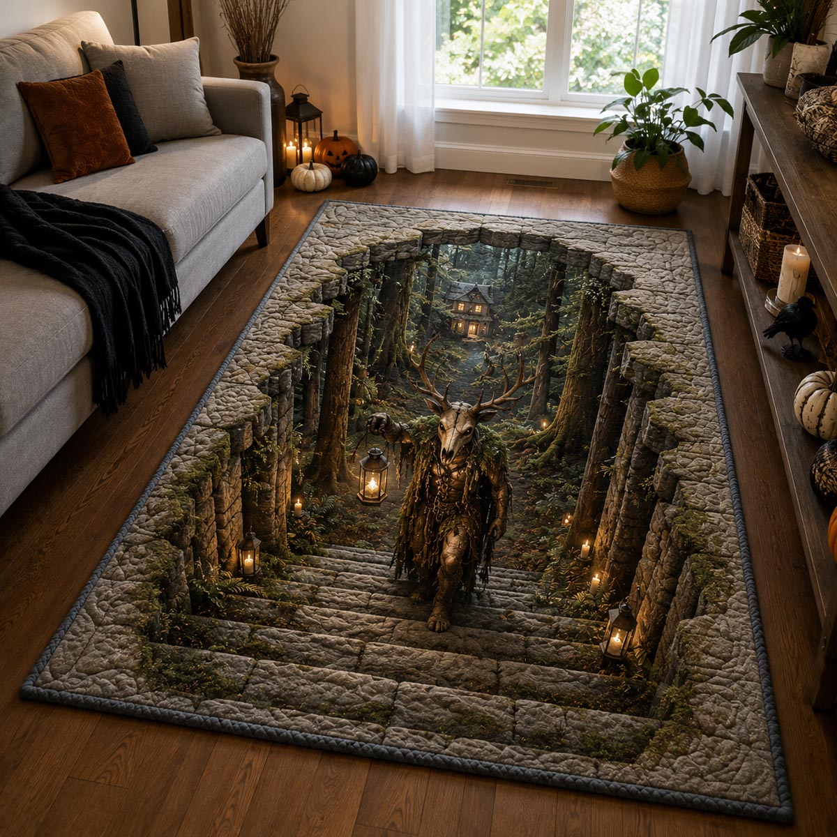 Forest Warden Area Rug - Non-Slip Washable 3D Print Rug for Living Room & BedroomTVC2108324