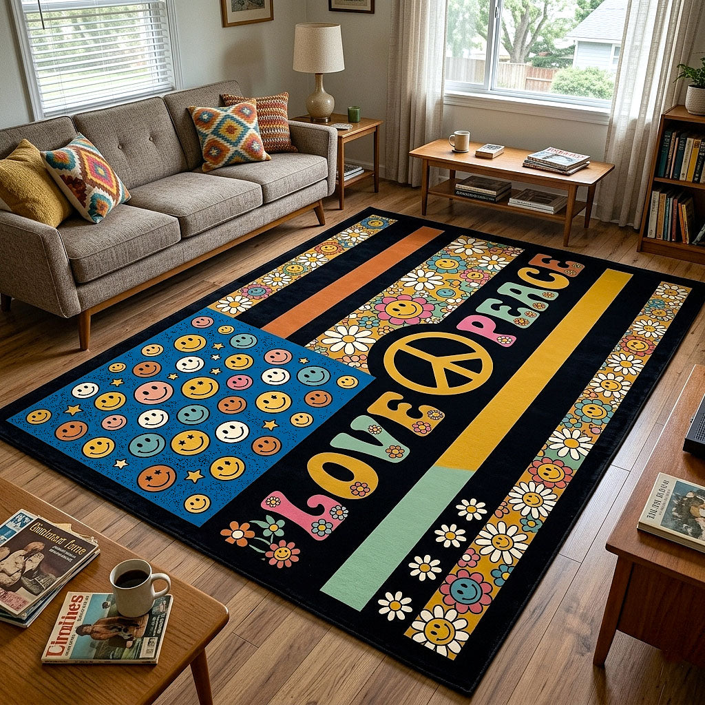 Free Spirit Area Rug - Non-Slip Washable 3D Print Rug for Living Room & BedroomTVC2108417