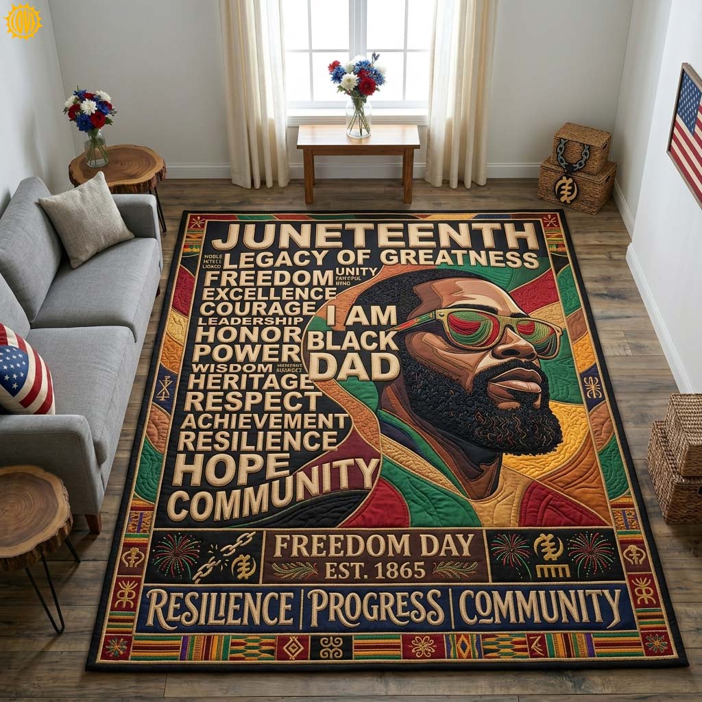 Freedom Legacy Area Rug - Non-Slip Washable 3D Print Rug for Living Room & BedroomTVC2108416