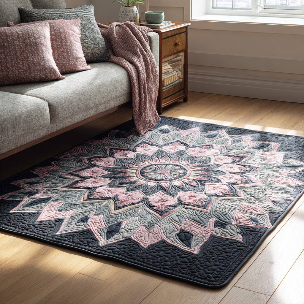 Frost Rosette Area Rug - Non-Slip Washable 3D Print Rug for Living Room & BedroomTVC2108323