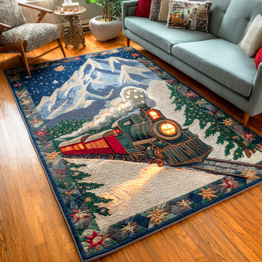 Frosty Track Journey Area Rug - Non-Slip Washable 3D Print Rug for Living Room & BedroomTVC2108323