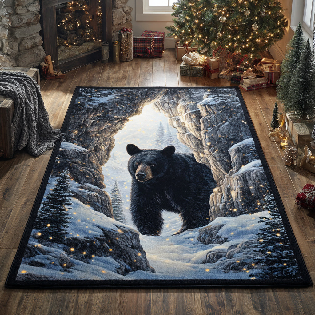 Frozen Bear Sanctuary Area Rug - Non-Slip Washable 3D Print Rug for Living Room & BedroomTVC2108322