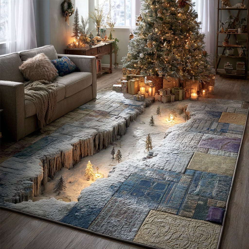 Frozen Passage Area Rug - Non-Slip Washable 3D Print Rug for Living Room & BedroomTVC2108322